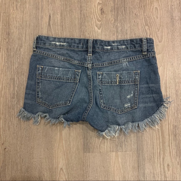 Free People | Fringe Short Shorts - Picture 4 of 4